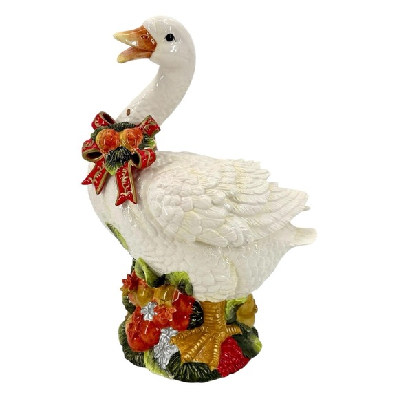 Vintage Thanksgiving Christmas Goose "14 Figurine Fall Holiday Decor - Picture 1 of 12